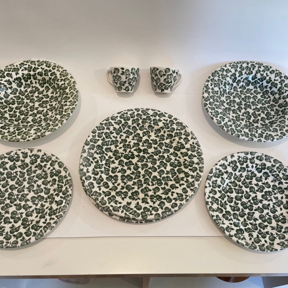 Vintage English Ironstone Tableware, Green Apple - Picture 3 of 10